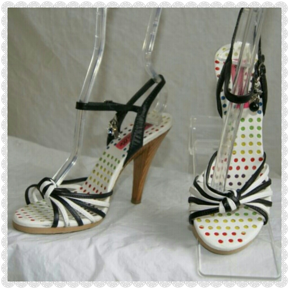 Sexy Strappy Betsey Johnson Ankle Charm Heels!!